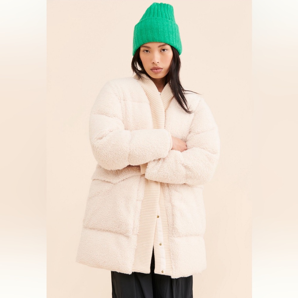 Varley Wynn Sherpa Puffer Coat